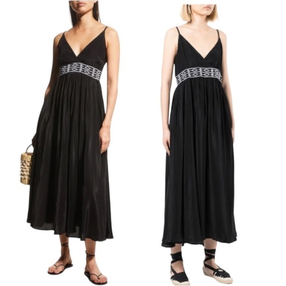 SOLID & Striped The Ariel Midi Maxi Sleeveless Embroidered Dress Size Small NEW - Picture 2 of 10